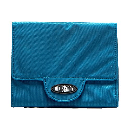 Big Skinny Trixie Tri-Fold Slim Wallet - Holds 25-30 Cards, Nylon Microfiber, 5x4 Inches