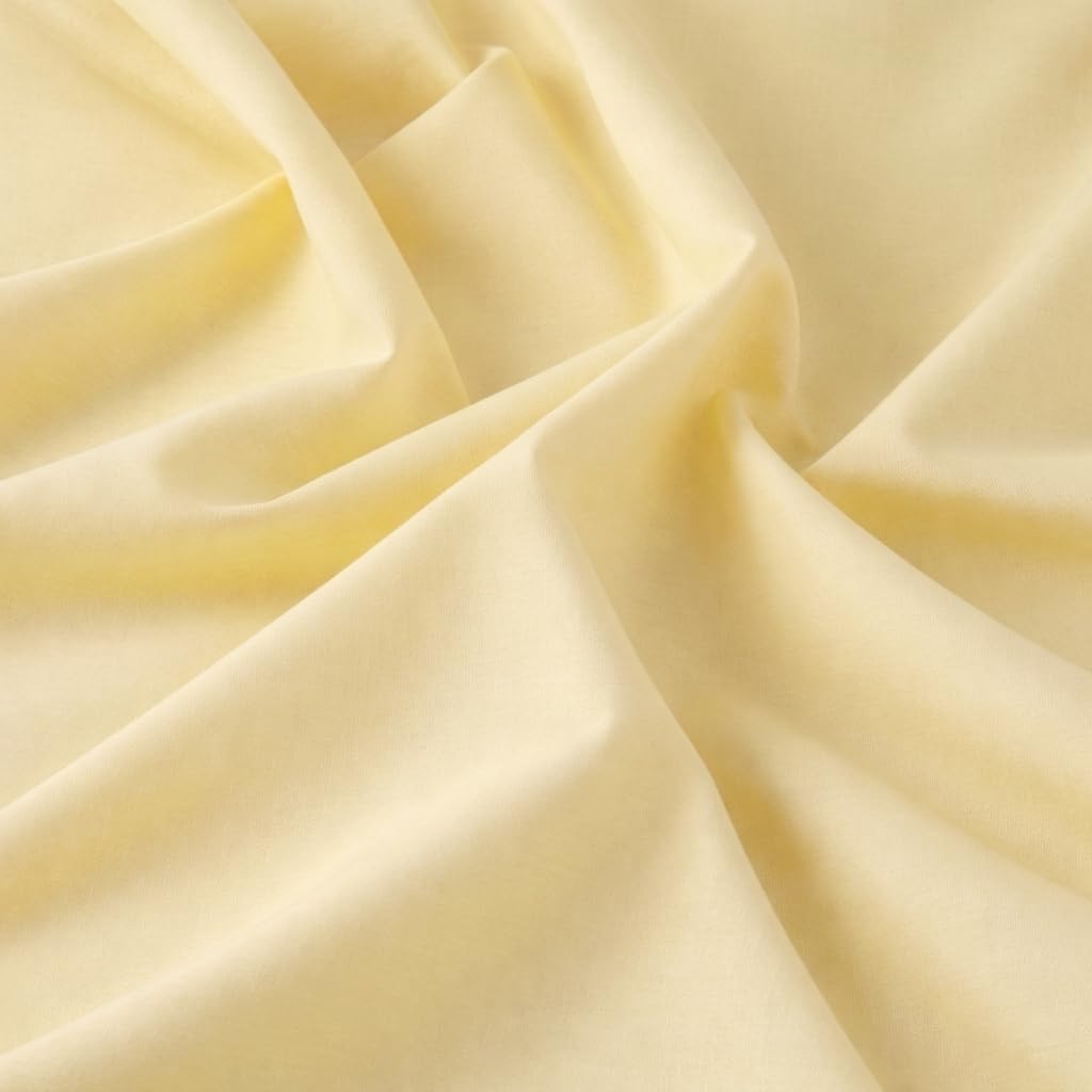 Soimoi Tela de popelina de algodón – 142 cm de ancho, tela de algodón natural suave y transpirable por 9 metros – Ideal para acolchados, vestidos, pijamas, fundas de almohada y manteles