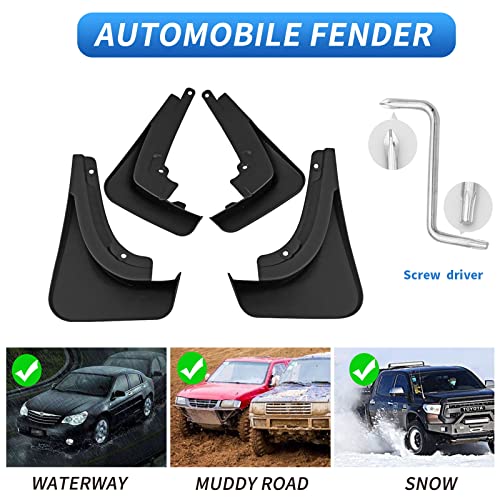 Image of Custom Fit for Mud Flaps 2021 Buick Envision /Envision Avenir 2022 2023 Mud Splash Guard Front and Rear 4-PC Set