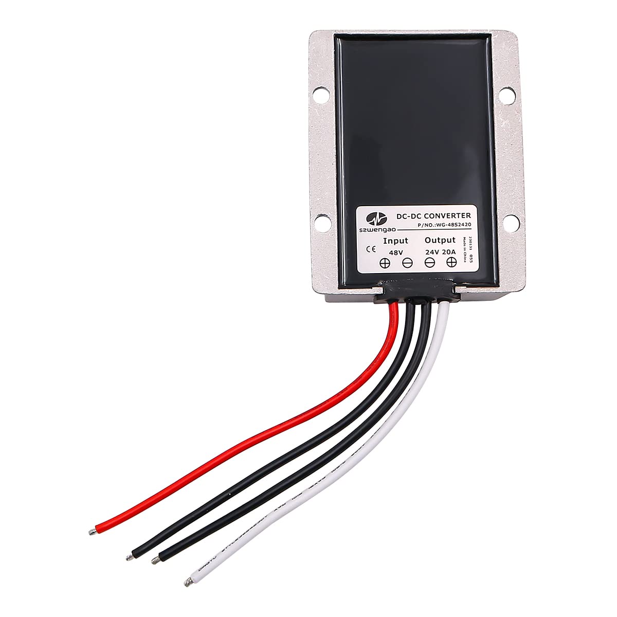Convertisseur 48V à 24V DC Convertisseur abaisseur 20A pour systèmes de sécurité de véhicules Instrumentation de matériel médical