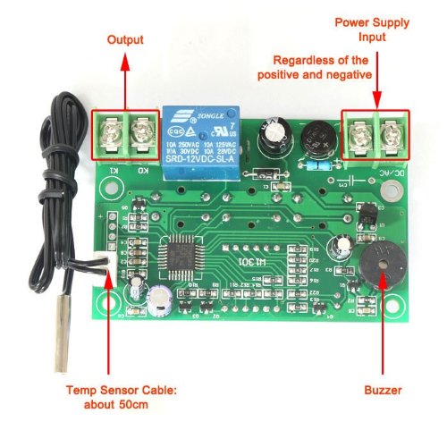 DROK® -50-110 ℃ Termostato Digitale 12V AC / DC