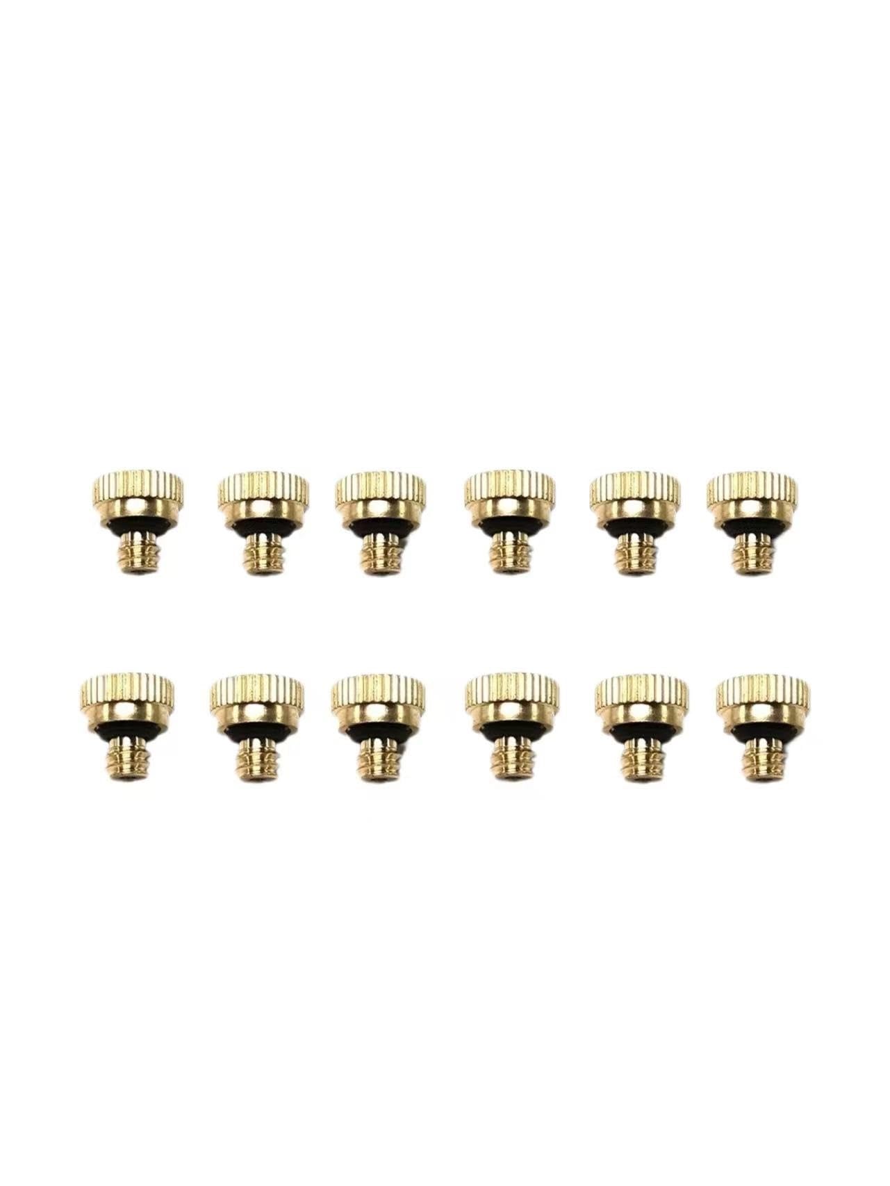 Brass Mister Nozzles 10PCS Threaded Brass Misting Nozzle 0.1-0.8mm Orifice Water Mister Parts Fog(0.3mm)