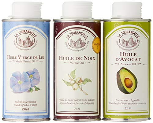 La Tourangelle Avocadoöl / Nussöl / Virgin Leinöl Trio Packung, 750 ml Cover