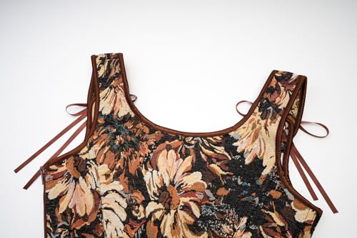 Vintage Floral Embroidered Camisole, Corset Vest Top for Women Bustier Shapewear3