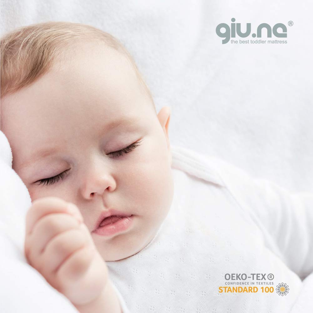 Kissen für Baby Neu Generation Memory Foam 100% waschbar Anti-Erstickungsgefahr, Sicherheit für Wiege und hypoallergene Bettfarbe - Weiß, Größe - 50 x 30 x 4,0 cm