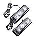 1 Pair Universal 4-LED Amber/White 16-Flashing Mode Car Truck Warning Caution Emergency Construction Strobe Light Bar by Amazinea