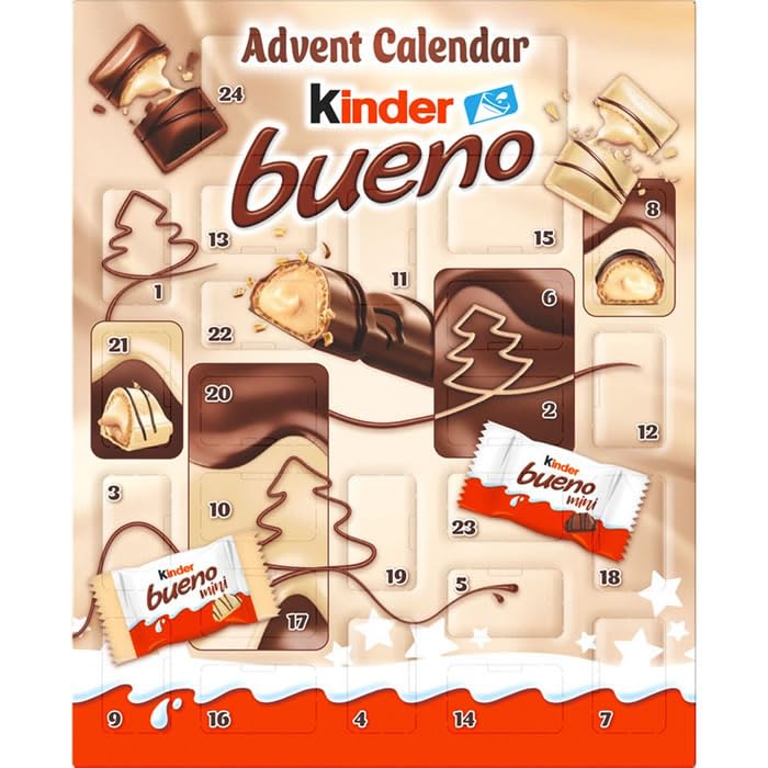 Lot de 2 - Calendrier de l'Avent - K.I.N.D.E.R Bueno - 167g