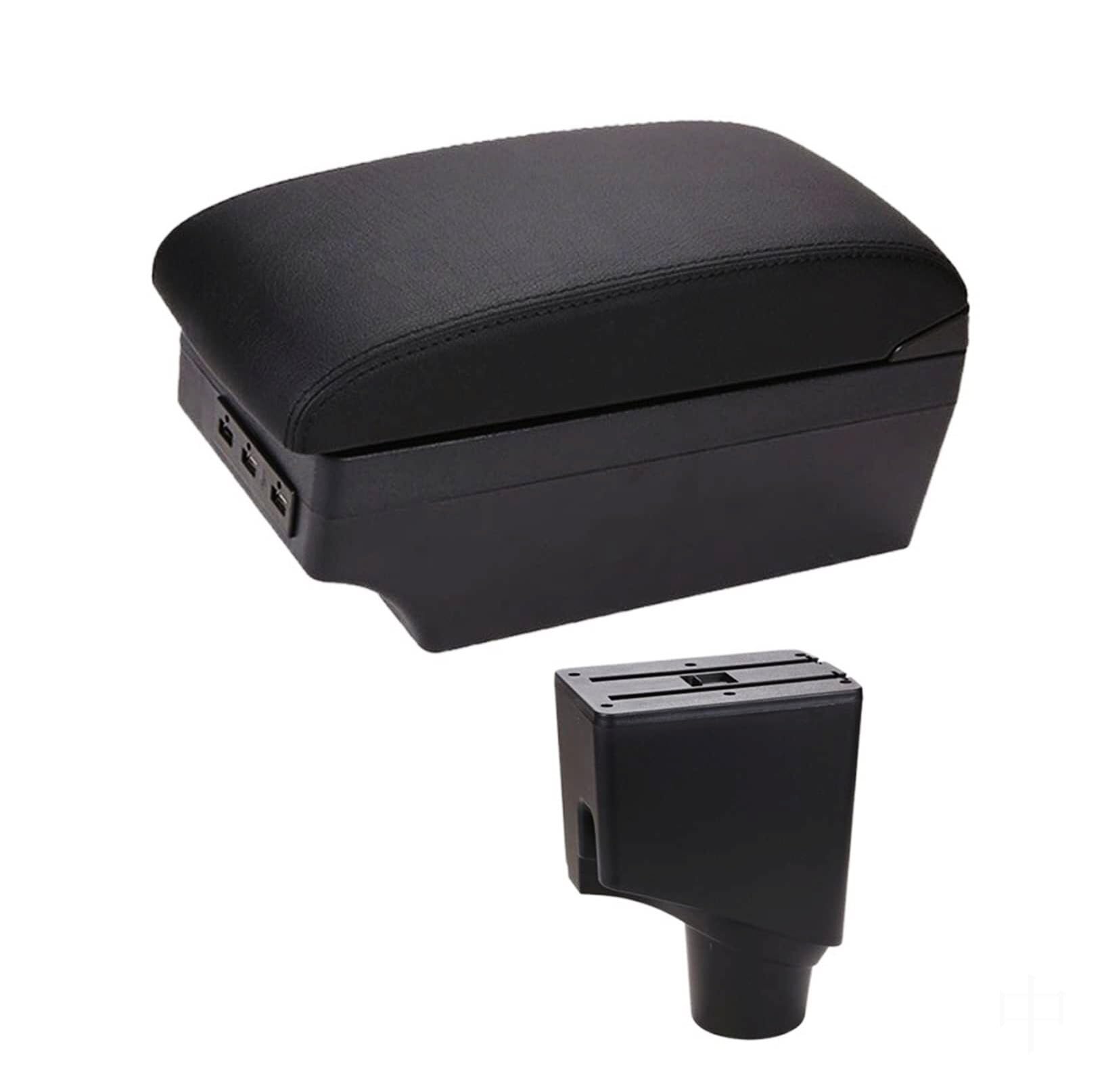 NVCPHGEDEK Car Armrest Storage Box Compatible with Toyota For Yaris For Hybrid 2015-2021 Center Console Armrest Storage For Box with USB Interface