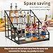 Coffee Syrup Organizer Rack, Liquor Bottle Display Shelf, Spice Racks, 4-Tier 16 Syrup Bottles Holder Stand for Coffee Bar Kitchen Small Wine Rack for Bar Family Storage for Syrup Wine Dressing
