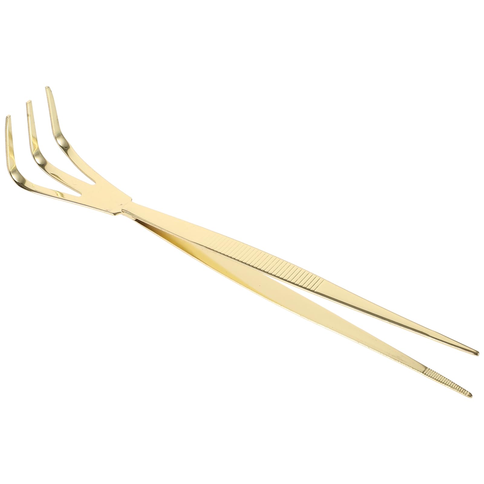 Levemolo Bonsai Tweezers Rake Plants Tweezers Convenient Planting Tweezers Portable Multifunctional Tweezers Multi-function Tweezers Bonsai Tree Tweezers Bonsai Tools Golden Stainless Steel