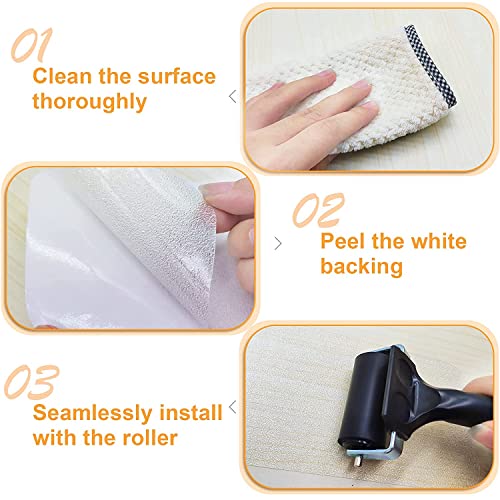 Image of Anti Slip Tape, Waterproof Self Adhesive Transparent 5.9 inchx32.8Ft Grip Tape | Clear Invisible Surface, High Traction Wear Resistant, Ideal for Bathroom, Pool, Stairs, Walkways & Ramps