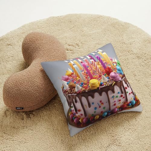 Housse de coussin velours côtelé canapé 50x50 carré décorative douce - 8