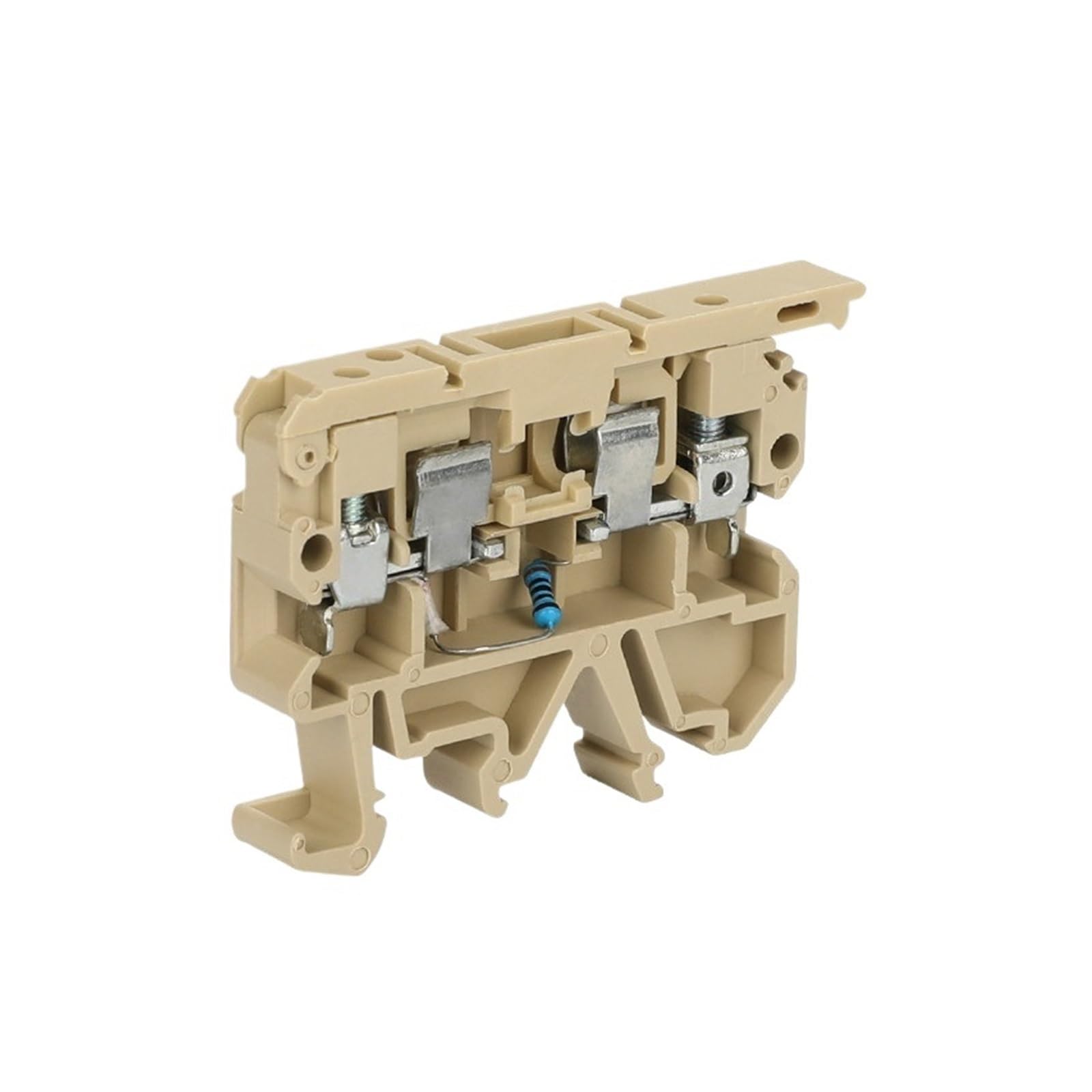 ASK1EN – lumière LED 24V/220V, 5x20mm, 0.5-10A, porte-fusible, bornier sur Rail Din, connecteur à vis 4 mm², 10 pièces, SAK ASK1LDEN ASK 1EN(Gray -220V LED,With Fuse 6A)