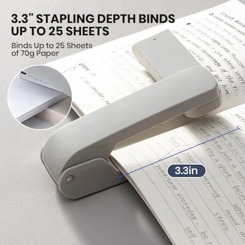 Image of Swing Arm 360 Degree Rotating Stapler, 25 Sheets, 5000 Staples