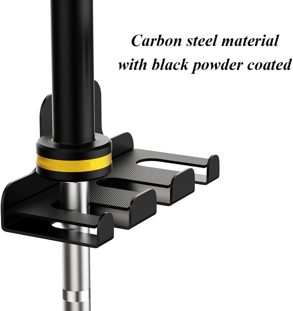 Barbell Wall Holder, Wall-mounted Barbell Mount Rack with Screws, Metal Storage Rack, Space Saving, Home Gym Accessory