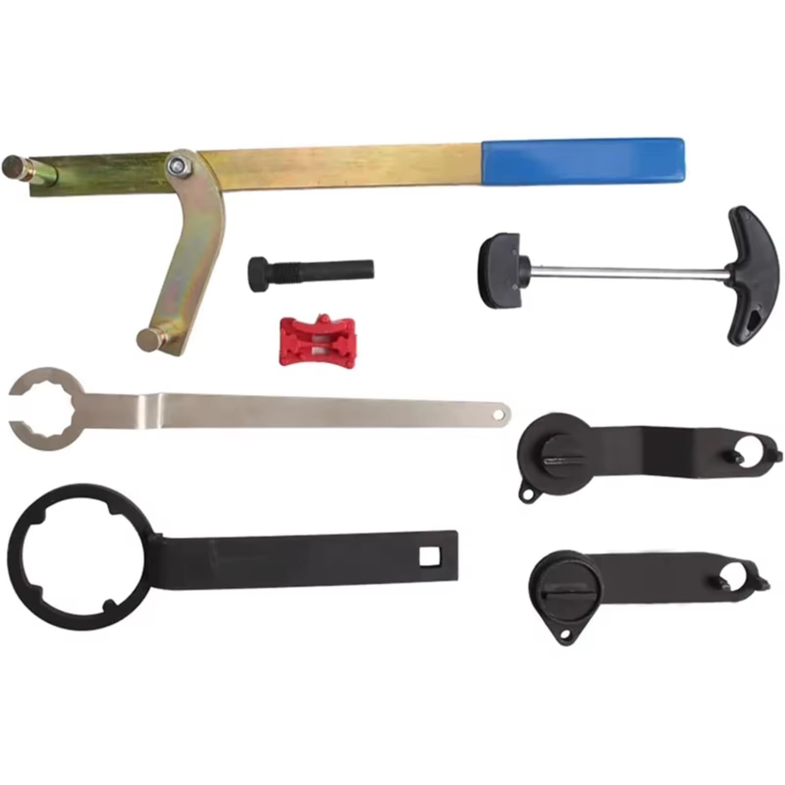 Herramienta tensora Para Seat Para Leon Para Toledo Juego Herramientas Sincronización Motor | Kit de herramientas de ajuste de bloqueo de árboles de levas de sincronización del motor 8 Uds T10172