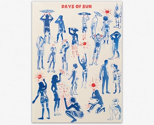 Affiche d'art de style Riso français pour raviver un mur terne