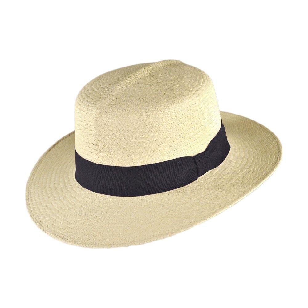 Jaxon Hats Habana Cuenca Panama Straw Hat (Large) Natural