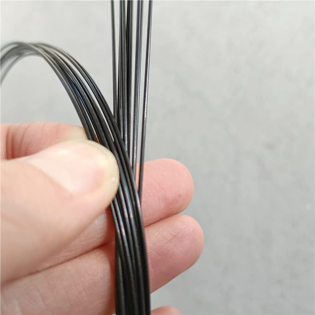 Aste in fibra di vetro da 5 pezzi da 1 mm-5 mm, lunghe 1.000 mm, barre tonde in fibra di vetro nere(3x1000mm)