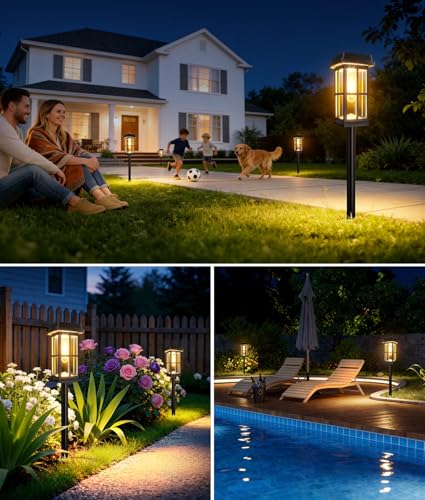8-Pk Ahaorigin Solar Pathway Lights w/ 2 Lighting Modes - image 8