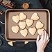 NutriChef NC2TRBK1 Nonstick Cookie Sheet Pan | 2pc Large and Medium Metal Baking Tray Professional Quality Kitchen | Non-Stick Bake Trays, Guaranteed NOT to Wrap-- PTFE/PFOA/APEO-Free approved, champagne gold, l :15.7’’ x 11.0’ - s: 13.4’’ x 9.6’