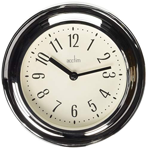Acctim 21737 Riva Reloj de Pared, Cromado Cover