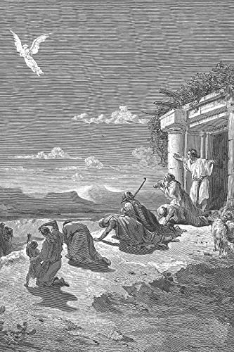 Lustre Paper - Gustave Dore - The Angel Raphael and The Family of Tobit (1866) Poster Painting Etching Drawing Woodcut Art Print - Size: 36 x 24 Inches