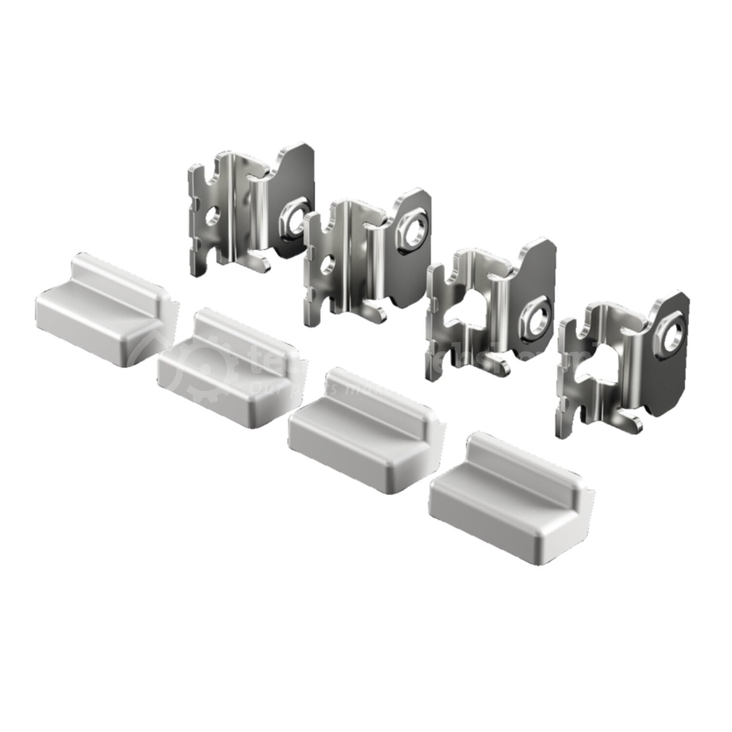 Rittal Stainless Steel Wall-Mount Enclosure Bracket, Model 2433.510