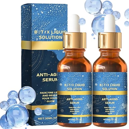 2PCS OlavitaLiquid Solution - Liquid Wrinkle Anti Aging Serum Bo-tox Face Serum Olavita-s Anti Wrinkle Deep Wrinkle Filler Olavita Serum SkinCare Boosts Collagen Reduce Fine Lines and Wrinkles