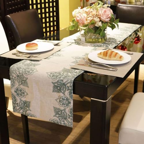 Table runner vert anti-plis pour sublimer vos tables de fête