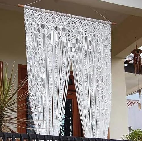 Macrame Door Curtain | Large Wedding Backdrop Wall Hanging Tapestry