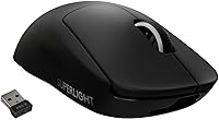 Logitech G PRO X Superlight Wireless Gaming Mouse - Ultra-Light 63g, HERO 25K Sensor, 25600 DPI, Lightspeed, Black