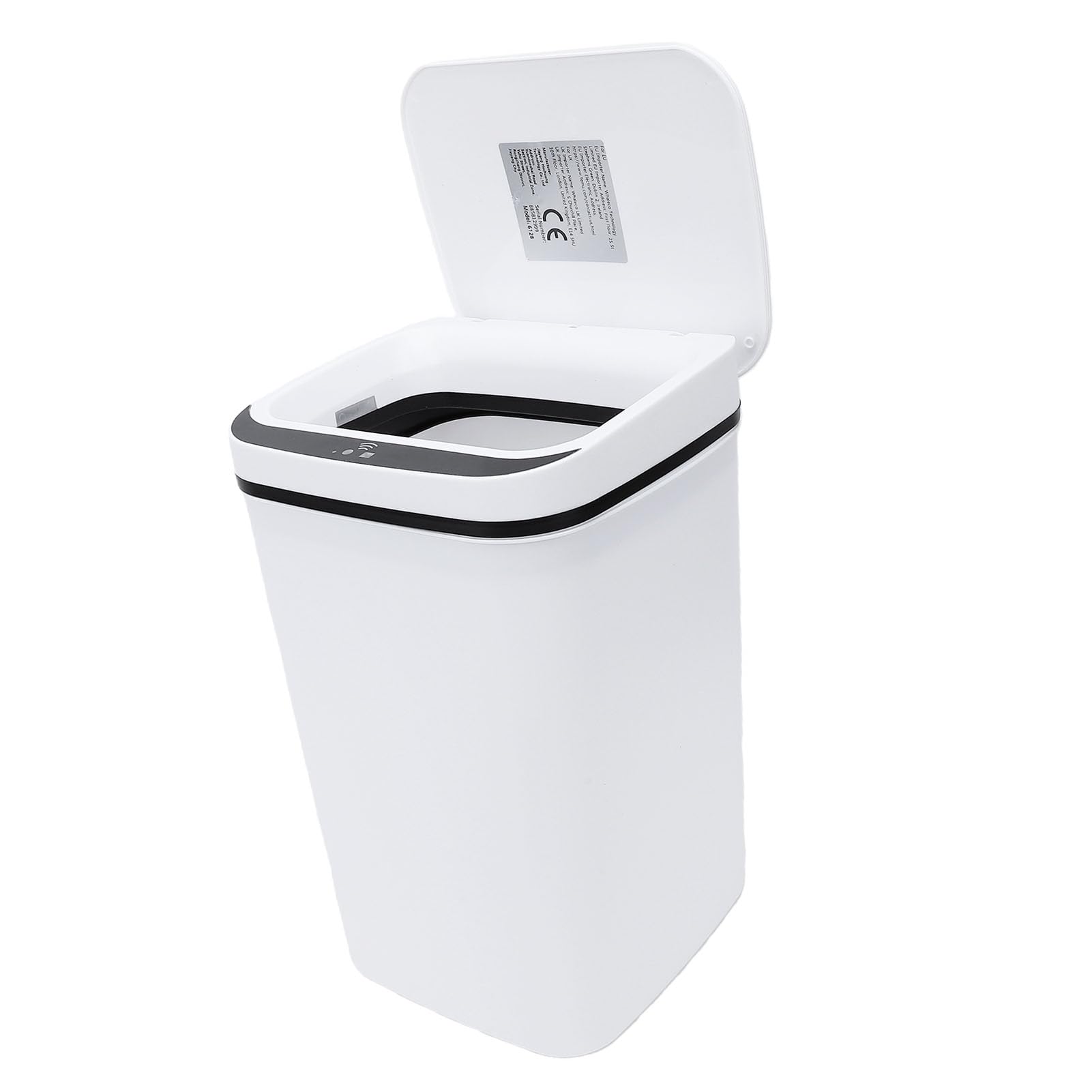 aqxreight Cubo de Basura con Sensor de Movimiento, Capacidad de 18L (WHITE)