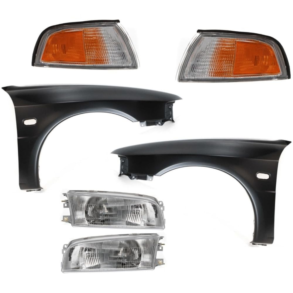 outdoorm for Mitsubishi for Mirage 1997-2001 6pcs Headlight Lamp Left and Right MR296306