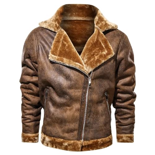 Genuine Leather Jacket for men with fur soft warm Real Leather Jacket3