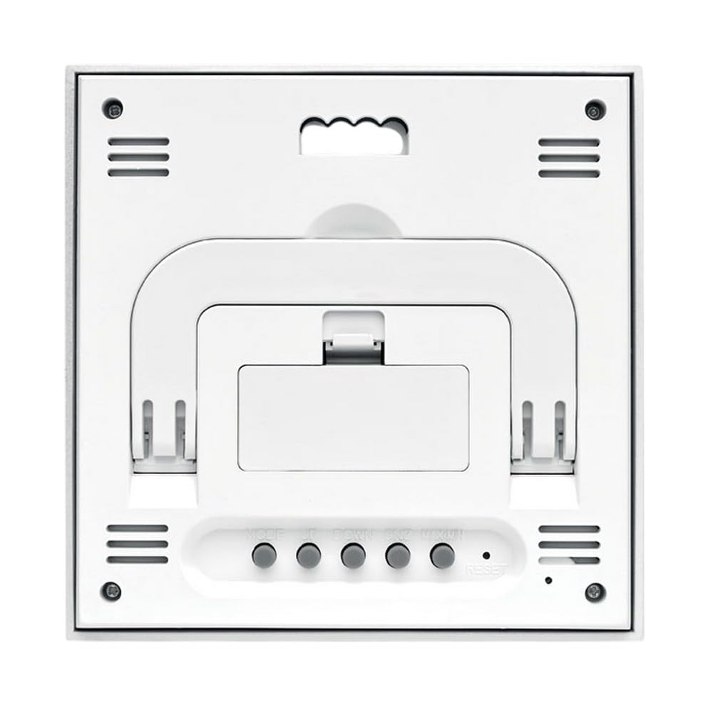 Thermomètre d'intérieur en bambou véritable, horloge numérique, hygromètre, station météo LCD avec calendrier et icône de confort
