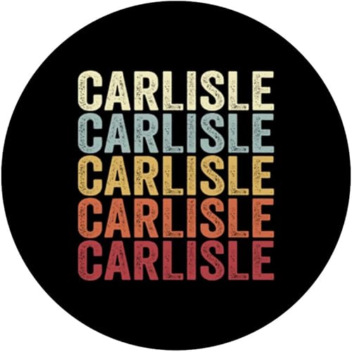 Miniatura 3 de Carlisle Ohio Carlisle OH Retro Vintage Text PopSockets Swappable PopGrip