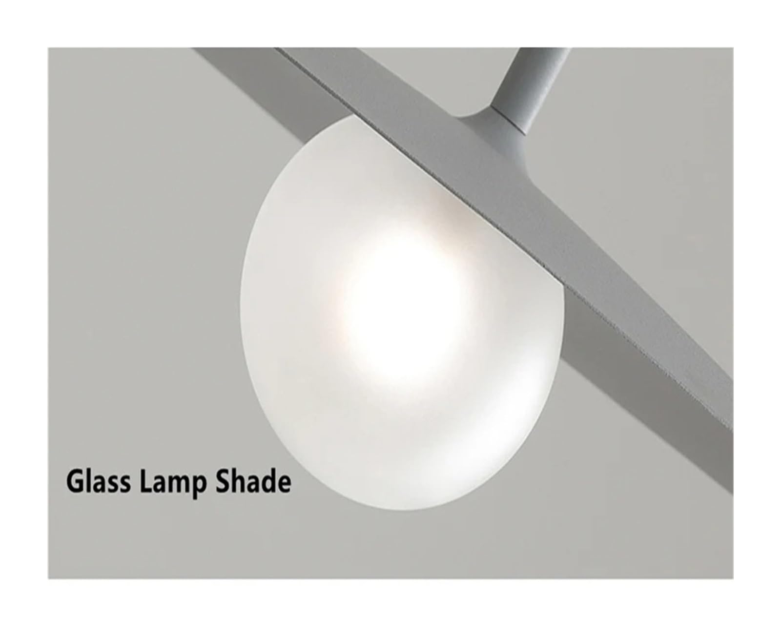 Lampadario a Corno per Soggiorno, lampadario a LED per Sala da Pranzo, Cucina, Lampada da soffitto, Lampada Decorativa per la casa, Lampada Artistica di Lusso (Grigio, 25 cm)