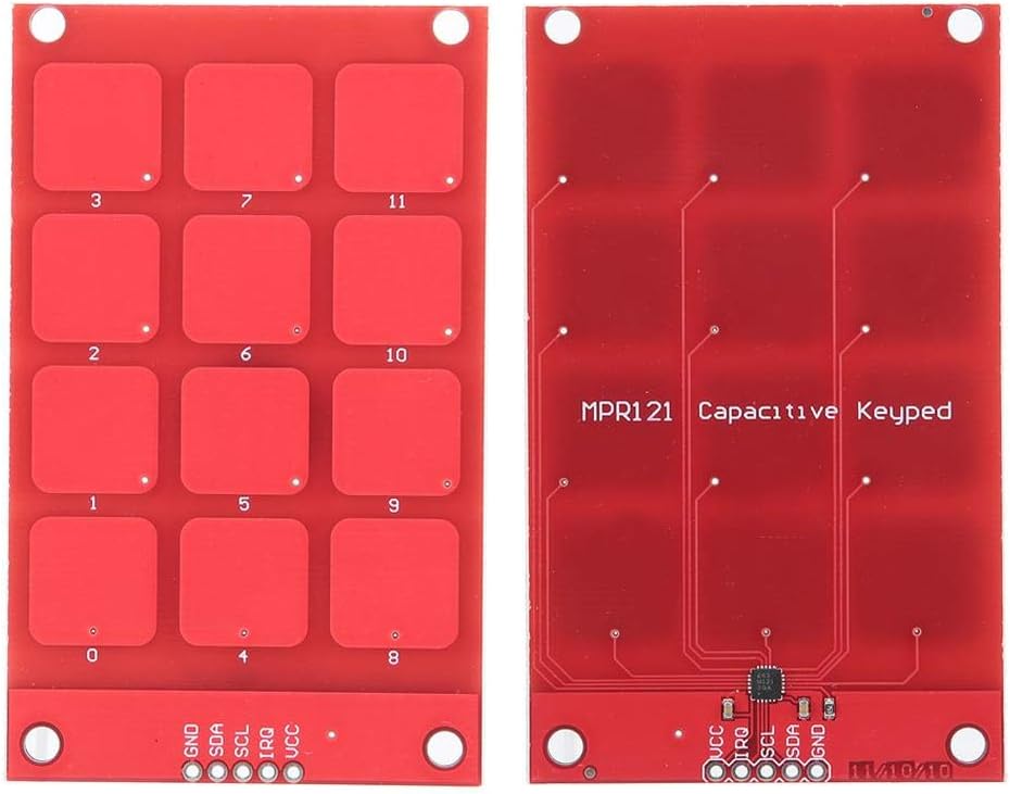 MPR121 3.3V Capacitive Touch Keypad Sensor Keyboard 12 Buttons High Sensitive I2C Output Keypad image 4