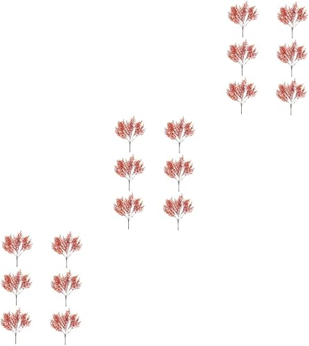 SECFOU 18 piezas de plantas de imitación artificiales para exteriores, decoración de mesa al aire libre, Guirnaldas Artificiales para arbustos de