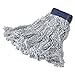 RCPD552 Super Stitch Finish Mops, Cotton/Synthetic, White, Medium, 5-in. Blue Headband