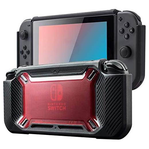 Carrying Case for Nintendo Switch, Dockable Protective Nintendo Switch Shell, Heavy Duty Protective, 360 Degree Full Enclosure Protection with Screen Protector