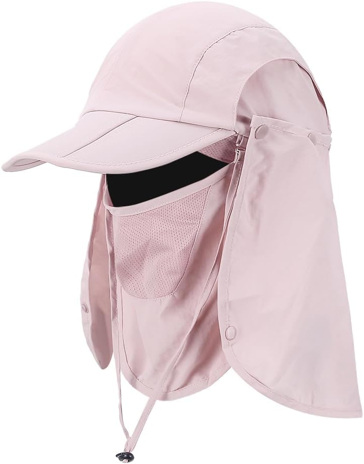 Foldable Sun Cap with Face Mask and Neck Flap UPF Tanzania Ubuy
