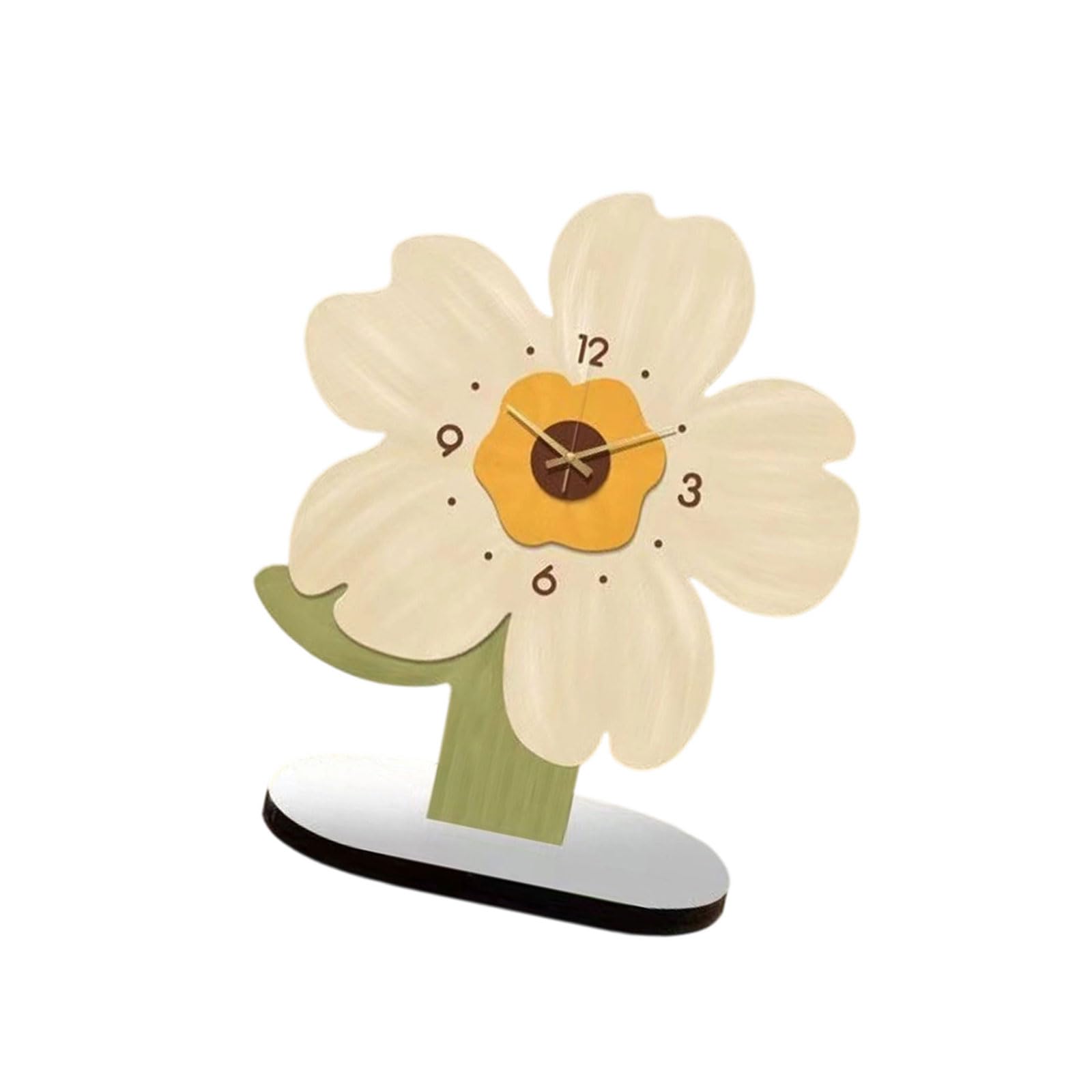 Qusinfc Artistic Floral Design Clock Flower Themed Car Clock Upgrades for Vehicles Combining Functionality & Aesthetic Appeal Flower Car