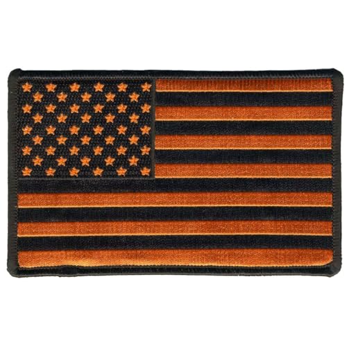 Hot Leathers USA Orange Flag Patch 5