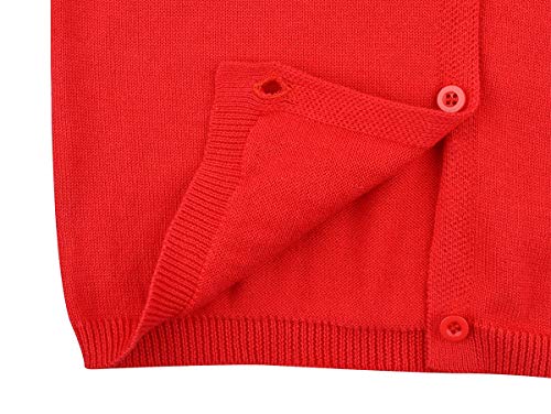 Baby Girls Cotton Cardigans Long Sleeve Crewneck Cardigan Sweater Little Girl Button Sweaters Uniform4