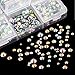 OUTUXED 5040pcs AB Mixed Size Hotfix Rhinestones for Halloween Costume Accessory, Crafts Flatback Crystals with Tweezers and Picking Pen 2-6.5mm