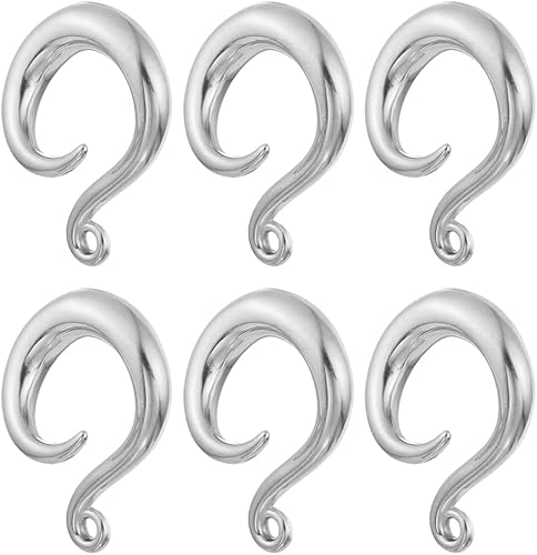 LADEMAYH 3 pares de ganchos cónicos de oreja para bricolaje, calibre colgante, hipoalergénico de acero inoxidable, accesorios de joyería corporal