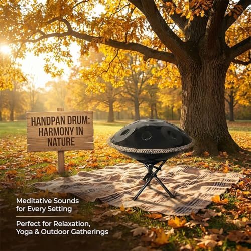 Handpan profesional de mano 9 notas 22 pulgadas D menor miniatura 5