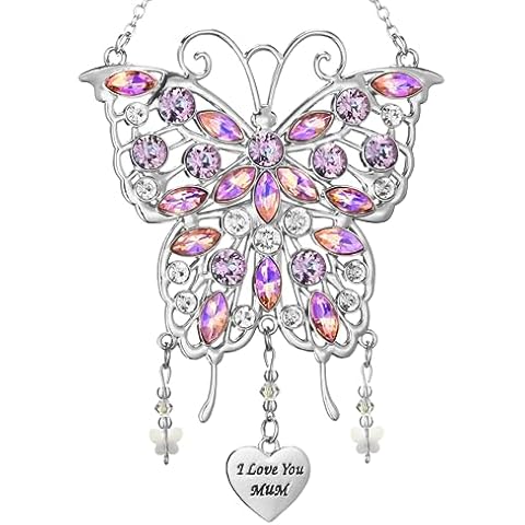 Johiux Butterfly Suncatcher Gift for Mum Cover